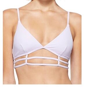 Jonathan Simkhai Eunice Strappy Bikini Top in Lupine